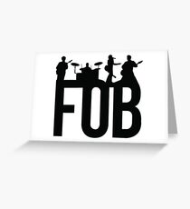 Fall Out Boy Silhouetten Grußkarte