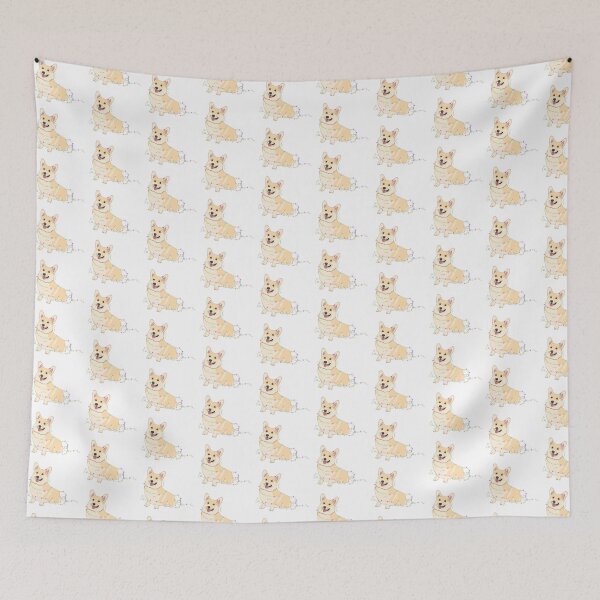 Item preview, Festive Corgi designed and sold by Lauren Bills Designs.