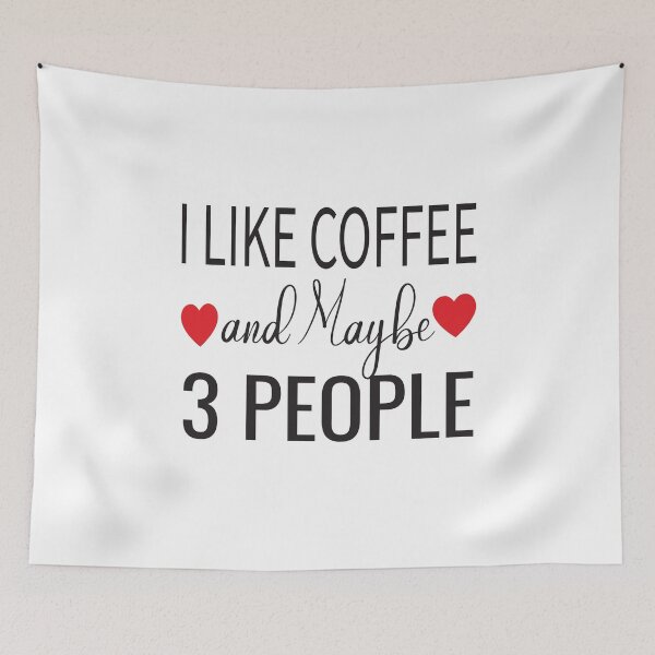 Item preview, I Like Coffee & Maybe 3 People designed and sold by KAkarimassouqi.