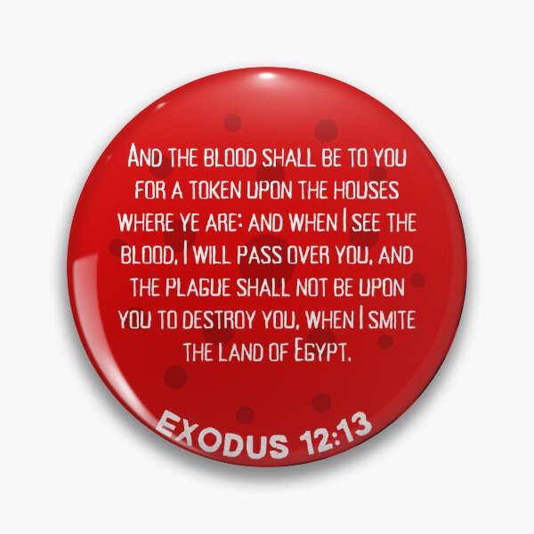 Item preview, The plague shall not be upon you!, Exodus 12:13, Bible Scripture  designed and sold by VerseforWear.