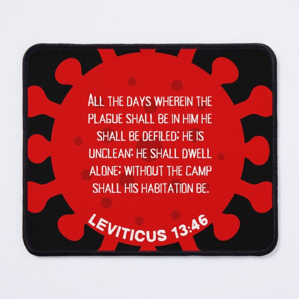 Item preview, He is unclean, he shall dwell alone. Leviticus 13:46, Bible Scripture  designed and sold by VerseforWear.