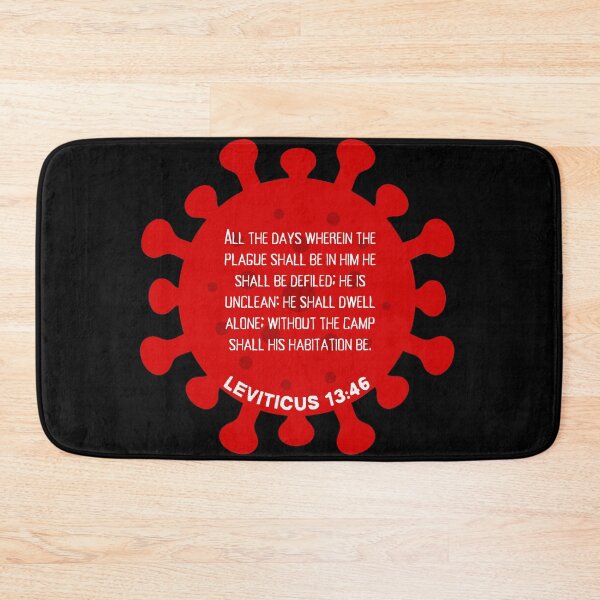 Item preview, He is unclean, he shall dwell alone. Leviticus 13:46, Bible Scripture  designed and sold by VerseforWear.