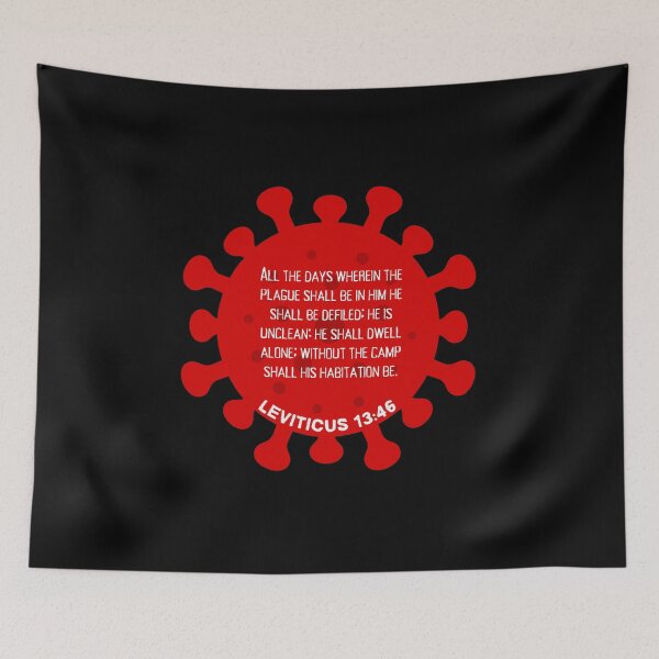 Item preview, He is unclean, he shall dwell alone. Leviticus 13:46, Bible Scripture  designed and sold by VerseforWear.