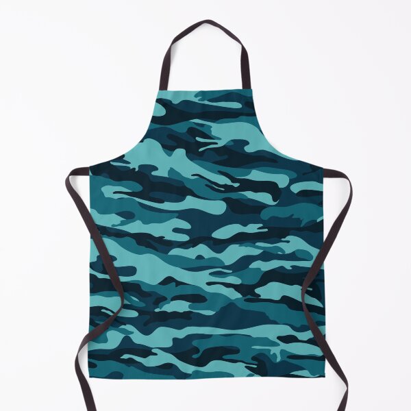Item preview, Army Military Camouflage Navy Blue Turquoise Pattern Men Women designed and sold by emma60.