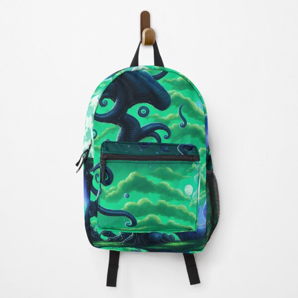 Item preview, Alien planet landscape with monster tentacle-trees letting spores out I designed and sold by BrachiaST.