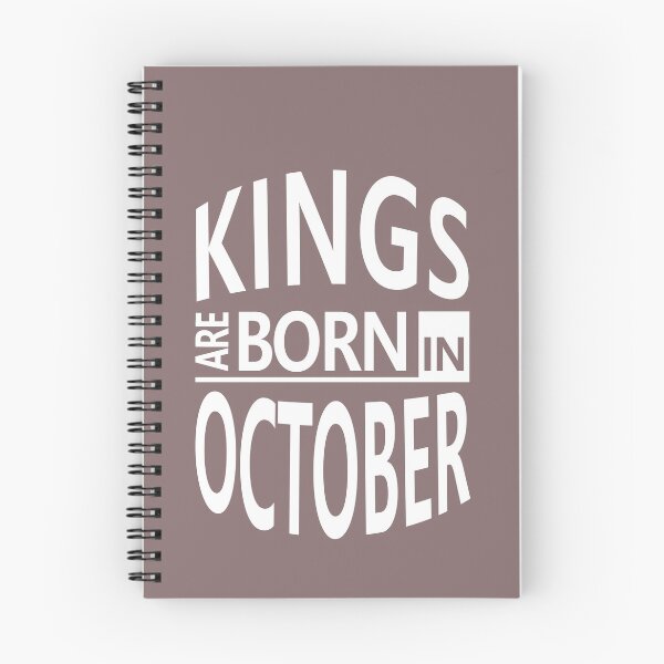 Item preview, October Birthday Kings are born Cool Funny designed and sold by smily-tees.