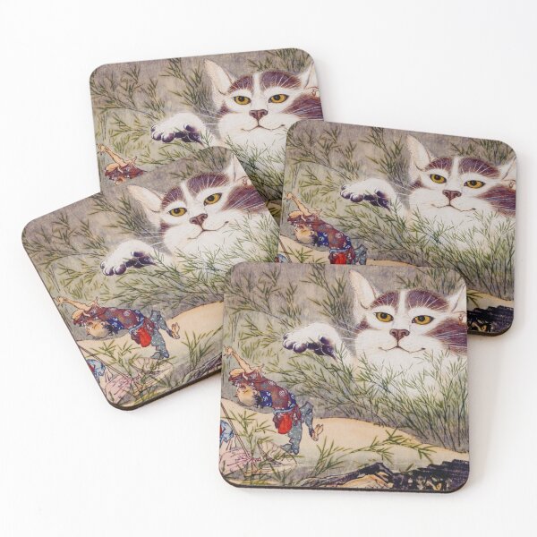 Item preview, 化け猫 Yokai Bakeneko by Kawanabe Kyosai designed and sold by deusrex007.