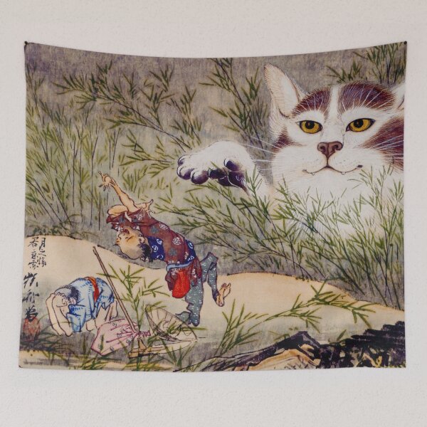 Item preview, 化け猫 Yokai Bakeneko by Kawanabe Kyosai designed and sold by deusrex007.