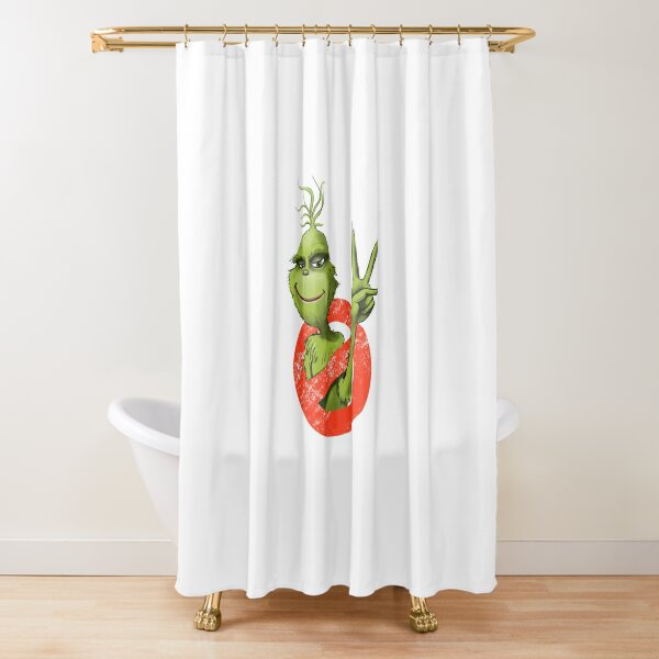 Mr Grinch Shower Curtain How The Grinch Stole Christmas Polyester