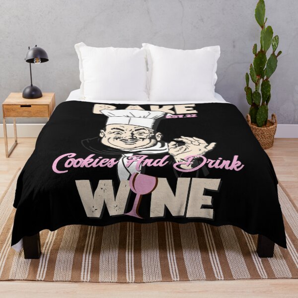Item preview, BAKE COOOKIES AND DRINK WINE designed and sold by GAADesignz.