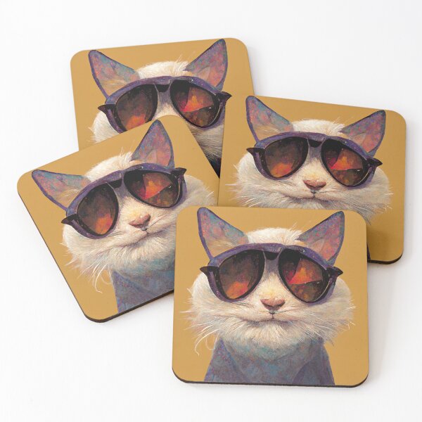 Item preview, A cute cat boy with sunglasses - AI Art designed and sold by Vocky5.