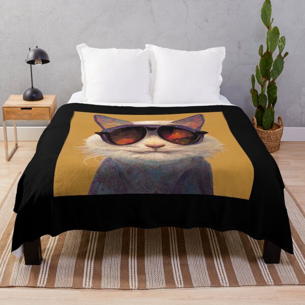 Item preview, A cute cat boy with sunglasses - AI Art designed and sold by Vocky5.