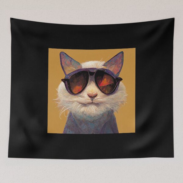 Item preview, A cute cat boy with sunglasses - AI Art designed and sold by Vocky5.