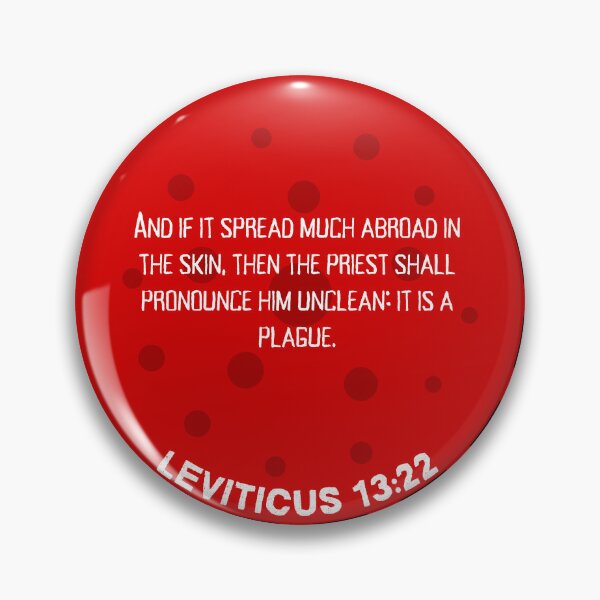 Item preview, The priest shall pronounce him unclean that hath the plague. Leviticus 13:22 Bible Scripture  designed and sold by VerseforWear.