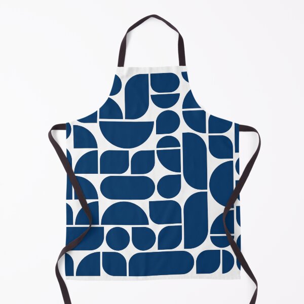 Item preview, Minimal Geometric Shapes 04 | Abstract Art Mid Century Bauhaus Inspired Navy Blue designed and sold by MarleneCanto.