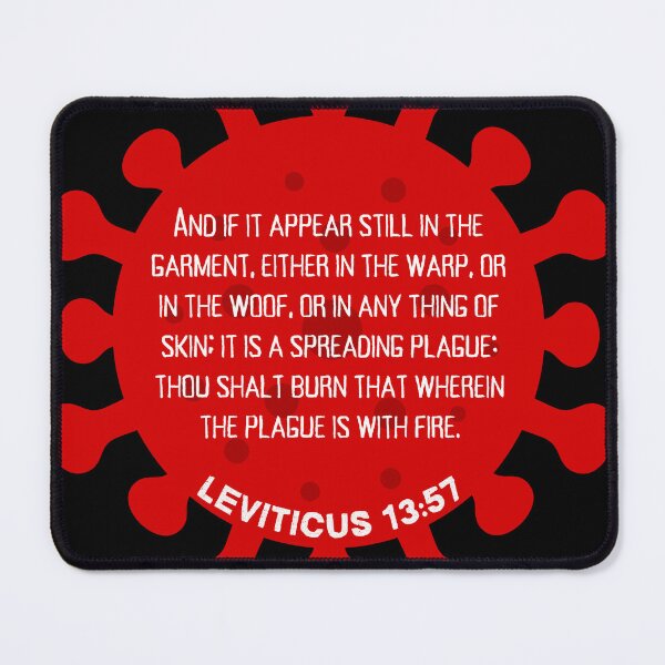 Item preview, Though shall burn that wherein the plague is with fire. Leviticus 13:57 Bible Scripture  designed and sold by VerseforWear.