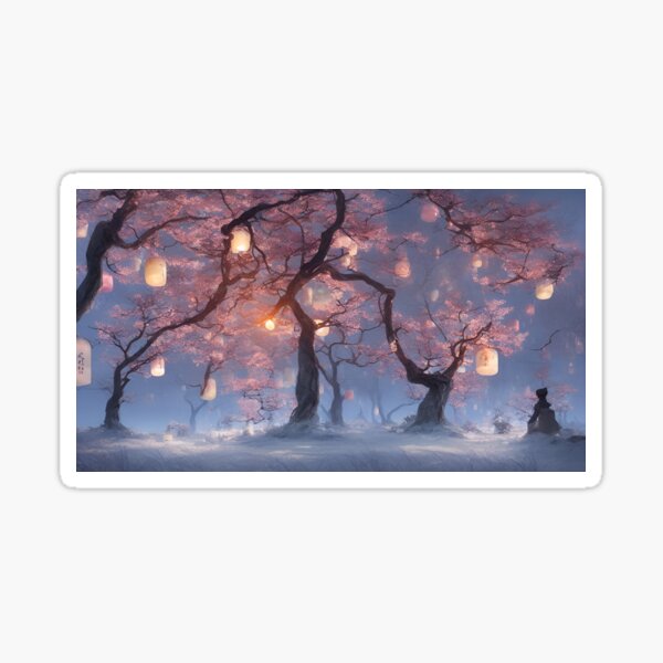 Winter Zen - v Sticker