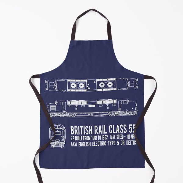 Item preview, British Rail Class 55 Deltic Train Locomotive Blueprint Diagrams Gift designed and sold by Maljonic.
