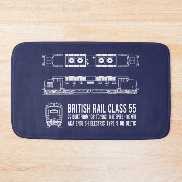Item preview, British Rail Class 55 Deltic Train Locomotive Blueprint Diagrams Gift designed and sold by Maljonic.