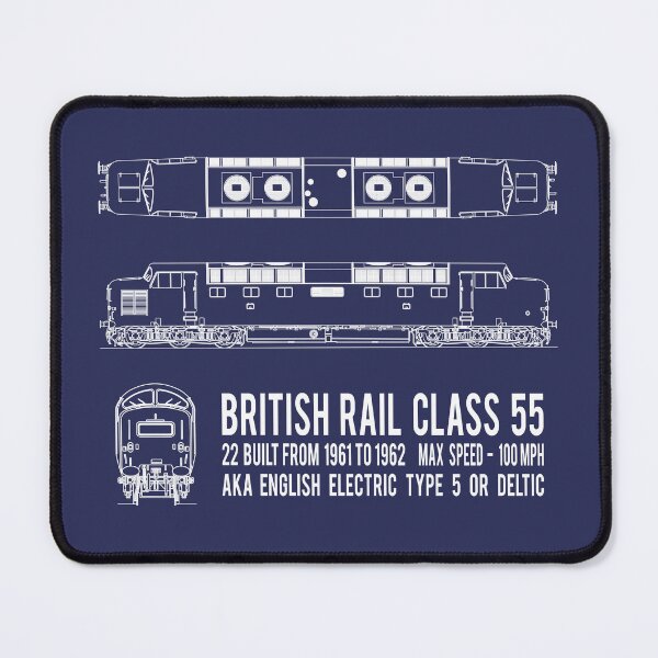 Item preview, British Rail Class 55 Deltic Train Locomotive Blueprint Diagrams Gift designed and sold by Maljonic.