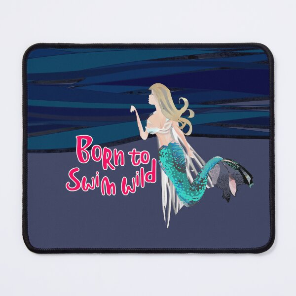 Item preview, Wild open water swimming mermaid for swimmer swim lovers. Caroline Laursen original designed and sold by Caroline Laursen.