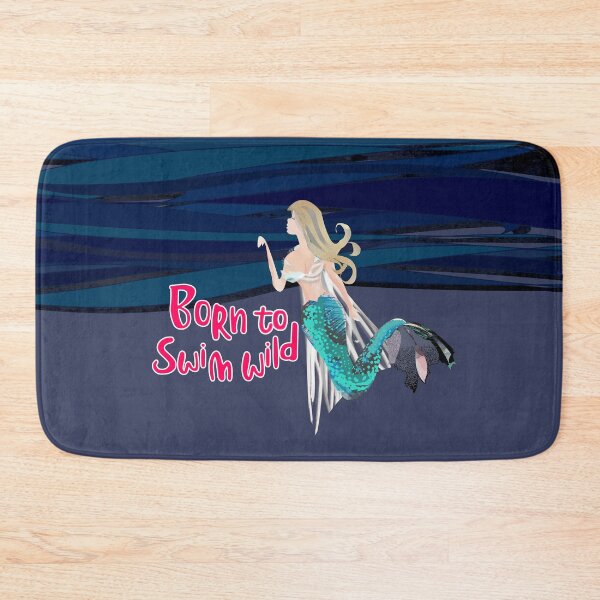 Item preview, Wild open water swimming mermaid for swimmer swim lovers. Caroline Laursen original designed and sold by Caroline Laursen.