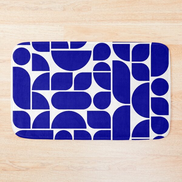 Item preview, Minimal Geometric Shapes 04 | Abstract Art Mid Century Bauhaus Inspired Blue Ultramarine designed and sold by MarleneCanto.