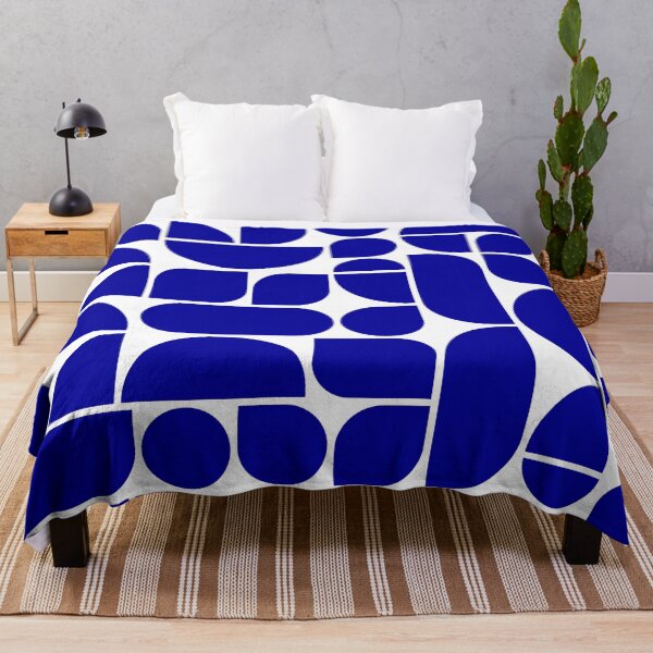 Item preview, Minimal Geometric Shapes 04 | Abstract Art Mid Century Bauhaus Inspired Blue Ultramarine designed and sold by MarleneCanto.