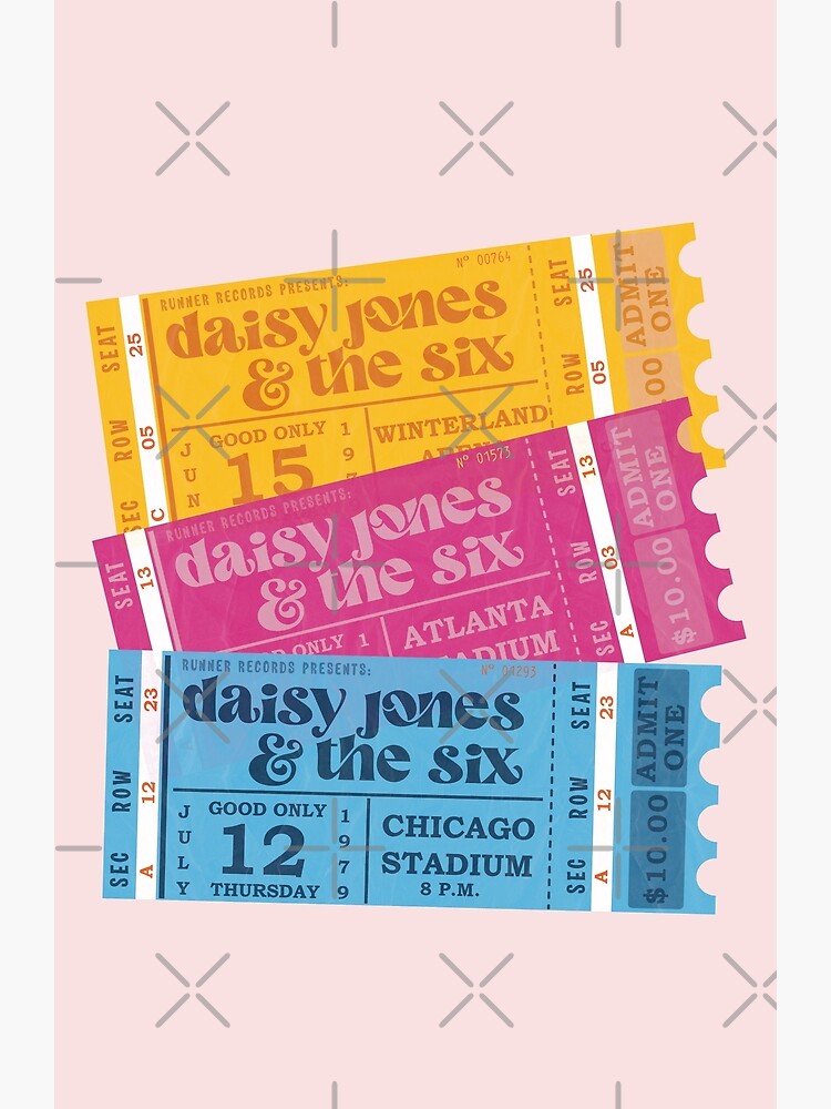 "daisy jones and the six concert tickets {taylor jenkins reid}" Poster