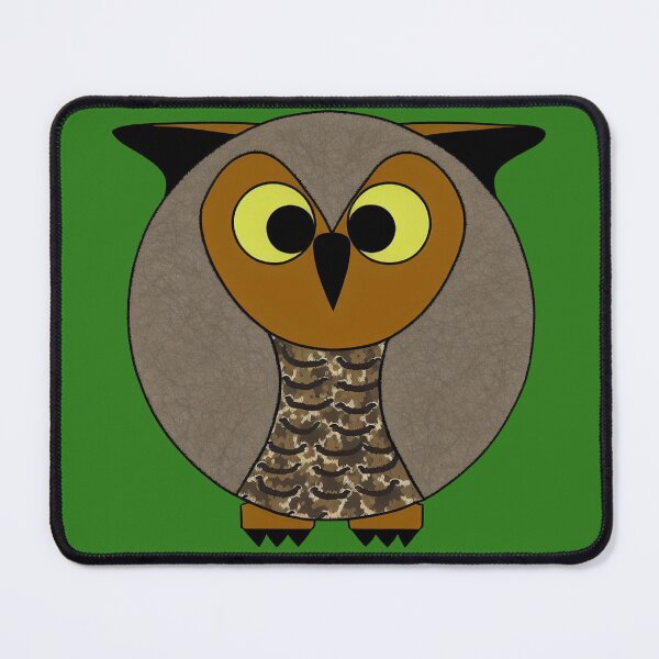 Item preview, A cartoonish round great horned owl II designed and sold by BrachiaST.