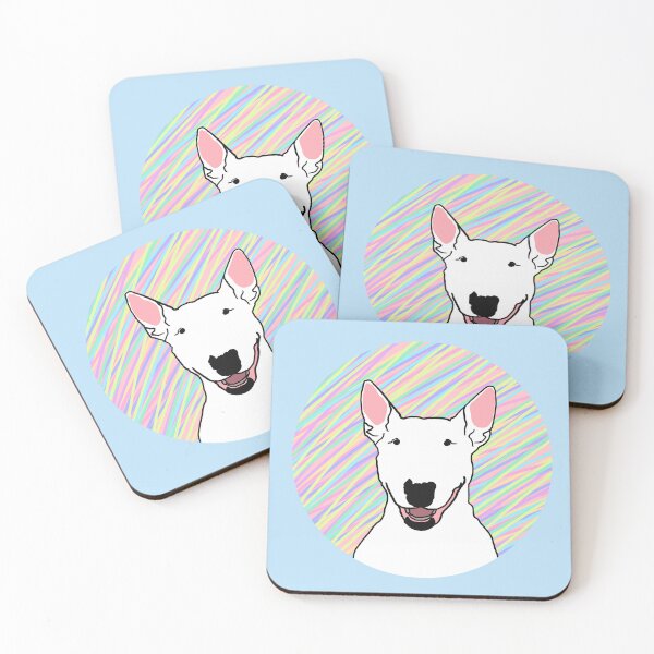 Item preview, Bull terrier cute dog pet animal design designed and sold by Jacodraws.