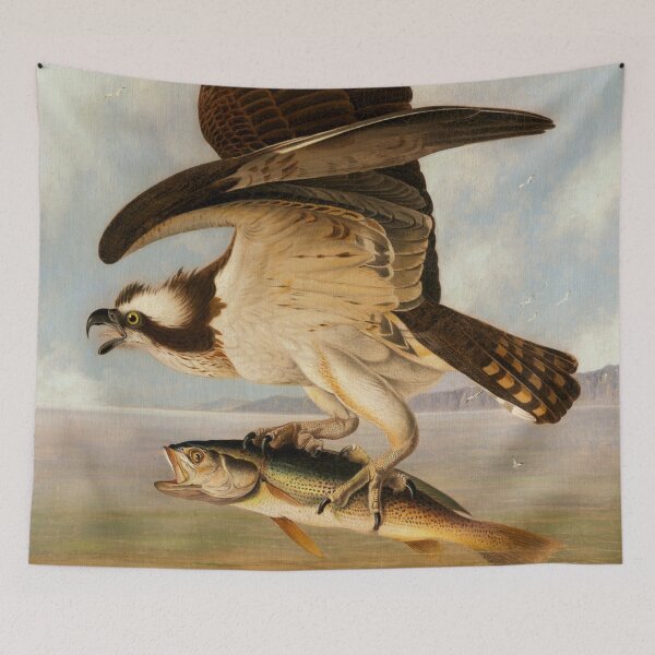 Item preview, Osprey and Weakfish | John James Audubon | 1829 Nature Art designed and sold by CJET.