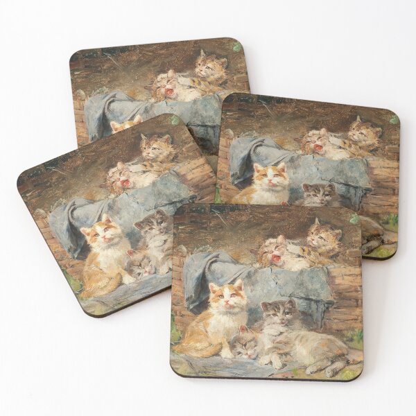 Item preview, Playful Cats | Julius Adam the Younger | 1910 Animal Art designed and sold by CJET.