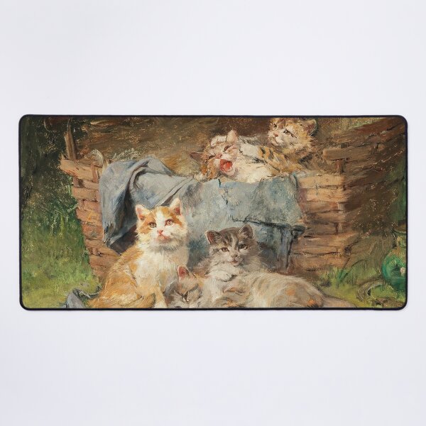 Item preview, Playful Cats | Julius Adam the Younger | 1910 Animal Art designed and sold by CJET.