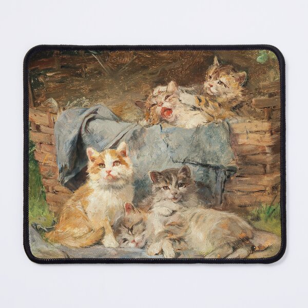Item preview, Playful Cats | Julius Adam the Younger | 1910 Animal Art designed and sold by CJET.