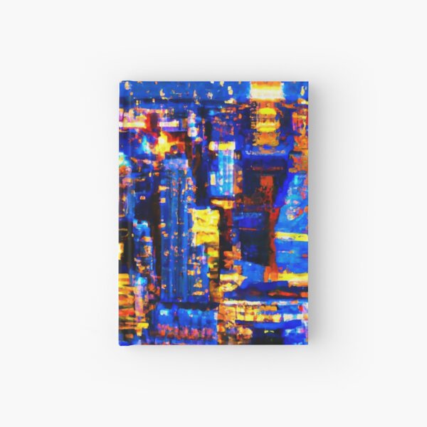 Night flight over New York Hardcover Journal