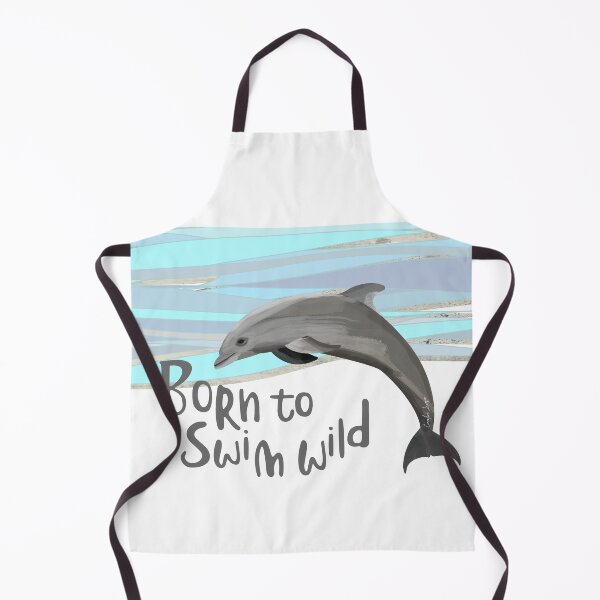Item preview, Wild open water swimming dolphin for swimmer swim lovers. Caroline Laursen original designed and sold by Caroline Laursen.