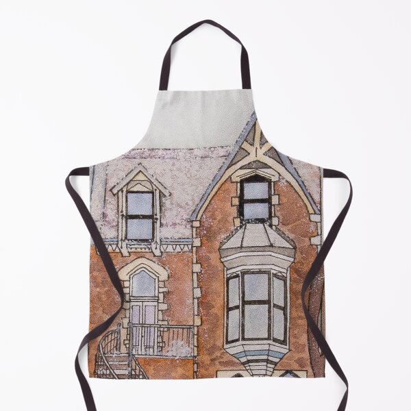 Item preview, Snowy Victorian House Hand painted with watercolor, old architecture designed and sold by Chantellearts.