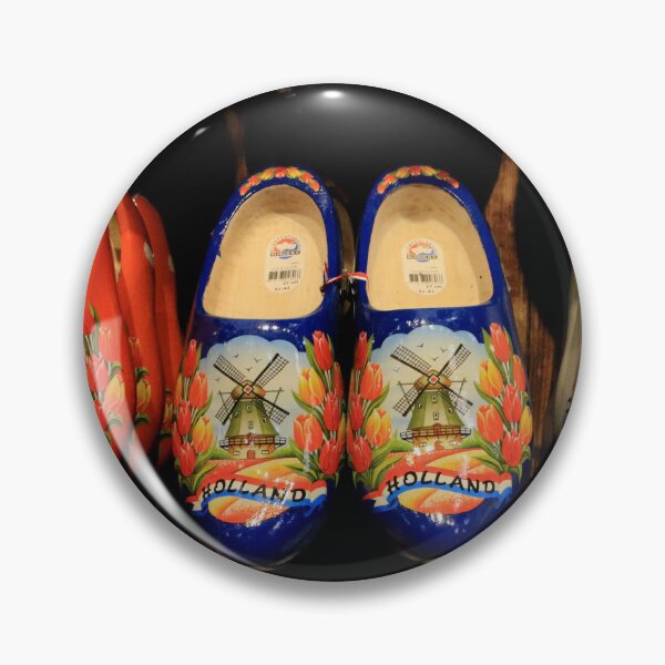 Item preview, Wooden painted clogs, Holland designed and sold by FranWest.