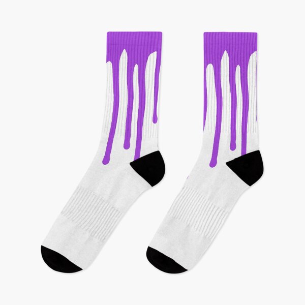 Item preview,  Drippy Purple Funny Drip on White designed and sold by SOCKSbySBD.