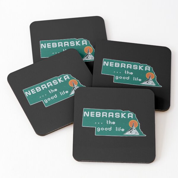 Item preview, Nebraska . . . the good life design - Nebraska silhouette - NE sign - Nebraska sticker -Nebraska shirt - Nebraksa gifts designed and sold by smooshfaceutd.