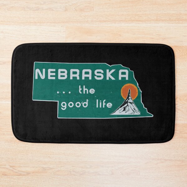 Item preview, Nebraska . . . the good life design - Nebraska silhouette - NE sign - Nebraska sticker -Nebraska shirt - Nebraksa gifts designed and sold by smooshfaceutd.