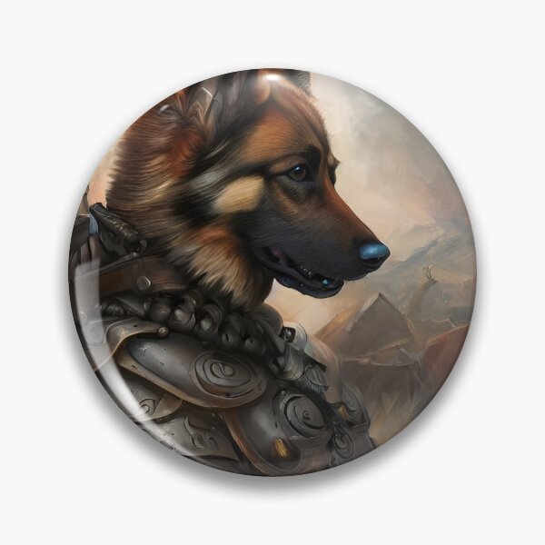 Item preview, AI Generated Art, War German Shepherd designed and sold by RabbitHoleMI.