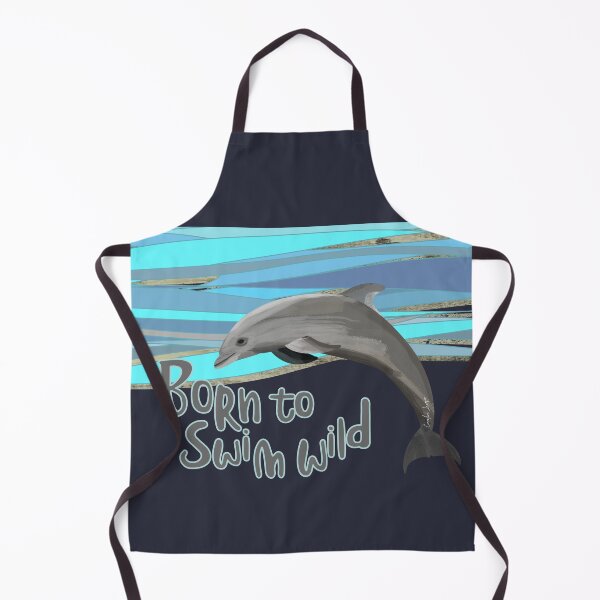 Item preview, Wild open water swimming dolphin for swimmer swim lovers. Caroline Laursen original designed and sold by Caroline Laursen.