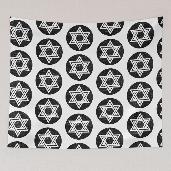 Item preview, Star of David on black circle , judaism, jewish and Israel symbol designed and sold by IsisOsiris.