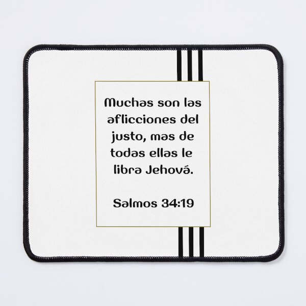 Item preview, Psalm 34-19 Bible Verse In Spanish designed and sold by bible-prints.