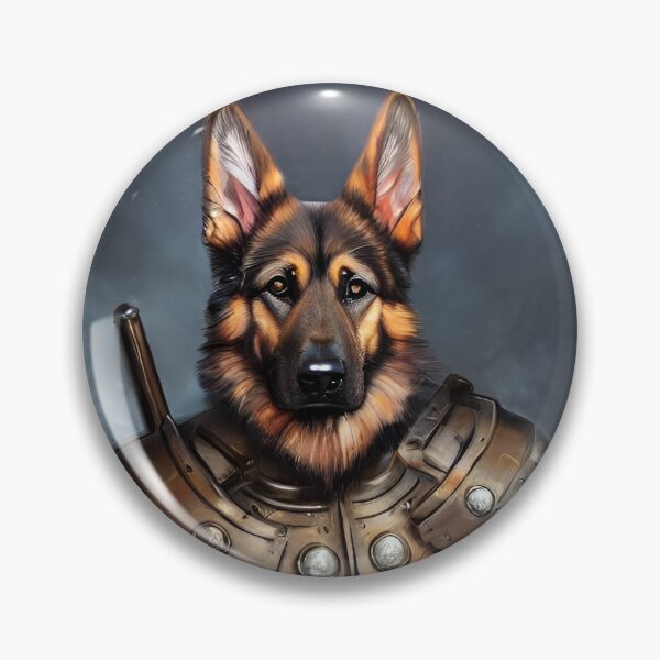 Item preview, AI Generated Art, War German Shepherd designed and sold by RabbitHoleMI.