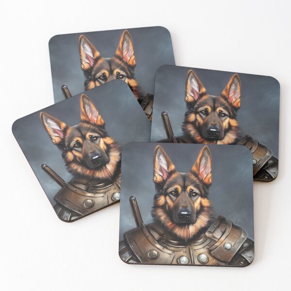 Item preview, AI Generated Art, War German Shepherd designed and sold by RabbitHoleMI.