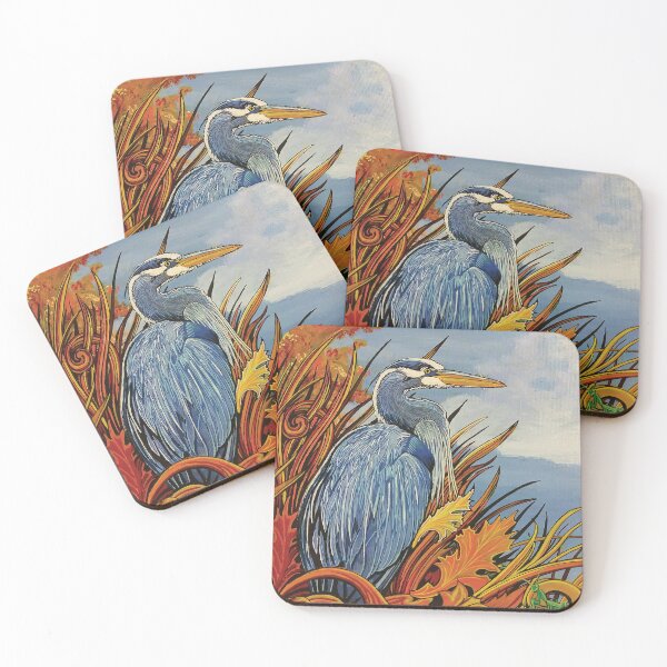 Item preview, Fall Colors Blue Heron designed and sold by Ty Meier.