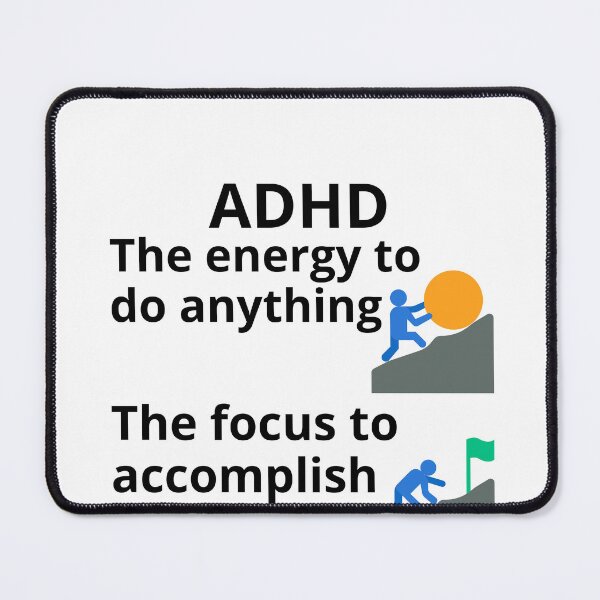 Item preview, ADHD Joke designed and sold by BuraxisQuotes.